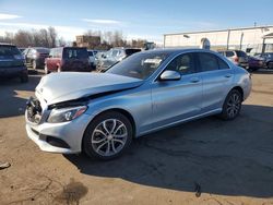 Mercedes-Benz c-Class salvage cars for sale: 2015 Mercedes-Benz C 300 4matic