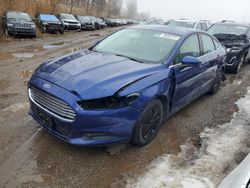 Salvage cars for sale at Davison, MI auction: 2013 Ford Fusion S