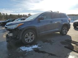 Salvage cars for sale at Windham, ME auction: 2015 Toyota Highlander LE