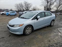 Salvage cars for sale at Baltimore, MD auction: 2012 Honda Civic LX