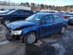 Salvage cars for sale at Exeter, RI auction: 2016 Volkswagen Jetta S