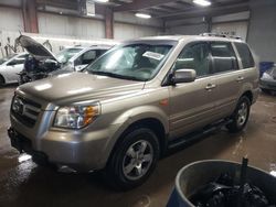 Salvage cars for sale at Elgin, IL auction: 2006 Honda Pilot EX