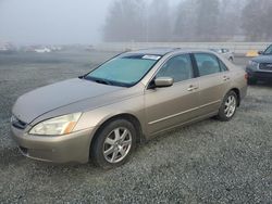 Salvage cars for sale at Concord, NC auction: 2005 Honda Accord EX