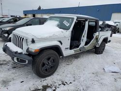 Salvage cars for sale at Woodhaven, MI auction: 2021 Jeep Gladiator Sport