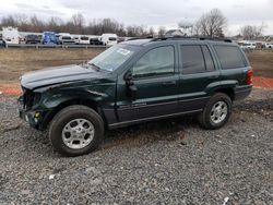 Jeep salvage cars for sale: 2001 Jeep Grand Cherokee Laredo