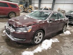 Salvage cars for sale at Greenwood, NE auction: 2013 Volkswagen Passat SE