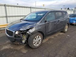 Salvage cars for sale at Dyer, IN auction: 2016 KIA Sedona LX