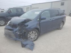 Salvage cars for sale at Kansas City, KS auction: 2018 Toyota Sienna XLE