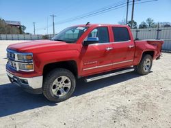 Salvage cars for sale at Newton, AL auction: 2015 Chevrolet Silverado K1500 LTZ