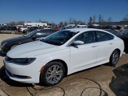 Salvage cars for sale at Bridgeton, MO auction: 2015 Chrysler 200 Limited
