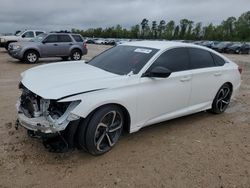 Salvage cars for sale at Houston, TX auction: 2021 Honda Accord Sport