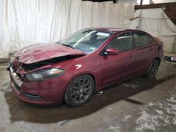 Salvage cars for sale at Ebensburg, PA auction: 2015 Dodge Dart SE