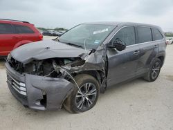 Salvage cars for sale from Copart San Antonio, TX: 2019 Toyota Highlander LE