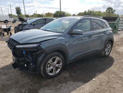 Salvage cars for sale from Copart Miami, FL: 2022 Hyundai Kona SEL