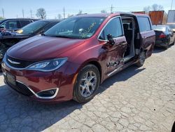 Salvage cars for sale at Bridgeton, MO auction: 2017 Chrysler Pacifica Touring L Plus