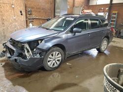 Salvage cars for sale at Ebensburg, PA auction: 2018 Subaru Outback 2.5I Premium