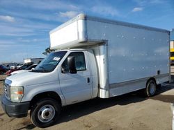 Salvage cars for sale from Copart Woodhaven, MI: 2009 Ford Econoline E450 Super Duty Cutaway Van