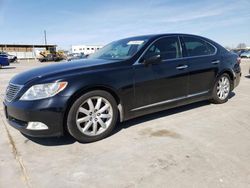 Salvage cars for sale from Copart Grand Prairie, TX: 2008 Lexus LS 460