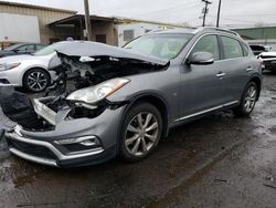 Salvage cars for sale at New Britain, CT auction: 2017 Infiniti QX50