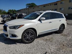 Salvage cars for sale from Copart Opa Locka, FL: 2019 Infiniti QX60 Luxe