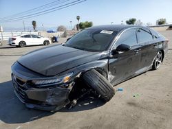 Salvage cars for sale at Colton, CA auction: 2021 Honda Accord Sport