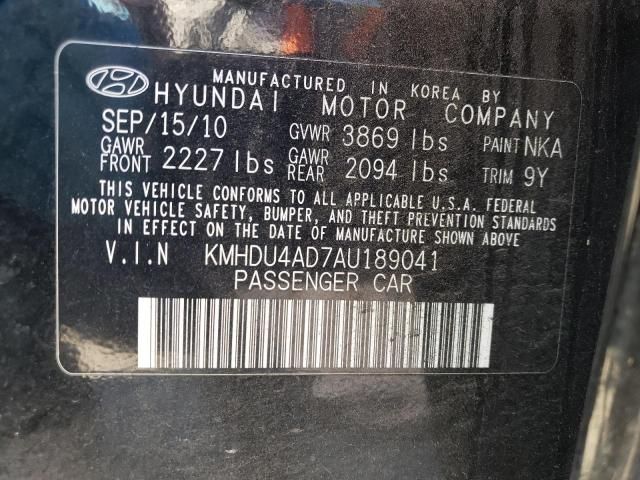 2010 Hyundai Elantra Blue