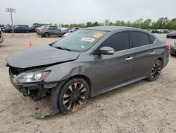 Salvage cars for sale at Houston, TX auction: 2017 Nissan Sentra SR Turbo