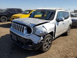 Jeep Renegade salvage cars for sale: 2015 Jeep Renegade Limited