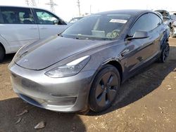 Salvage cars for sale at Elgin, IL auction: 2023 Tesla Model 3