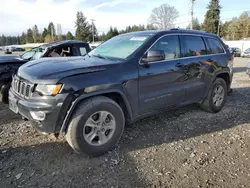 Salvage cars for sale at Graham, WA auction: 2017 Jeep Grand Cherokee Laredo
