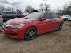 Honda Accord Sport salvage cars for sale: 2017 Honda Accord Sport