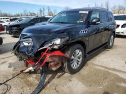 Salvage cars for sale from Copart Bridgeton, MO: 2015 Infiniti QX80
