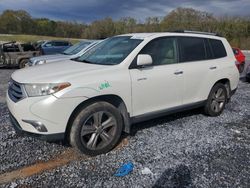 Salvage cars for sale from Copart Cartersville, GA: 2013 Toyota Highlander Limited