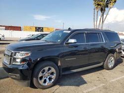 Salvage cars for sale at Van Nuys, CA auction: 2017 Chevrolet Suburban C1500 LT