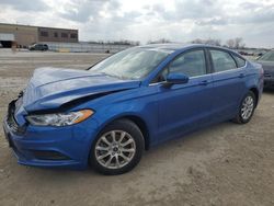 Salvage cars for sale from Copart Kansas City, KS: 2018 Ford Fusion S