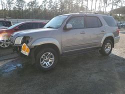 Salvage cars for sale at Harleyville, SC auction: 2002 Toyota Sequoia SR5