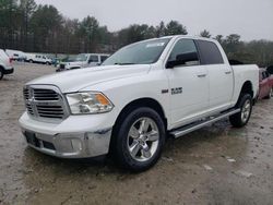 Salvage cars for sale from Copart Mendon, MA: 2018 Dodge RAM 1500 SLT