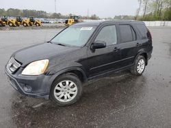 Salvage cars for sale at Dunn, NC auction: 2006 Honda CR-V EX