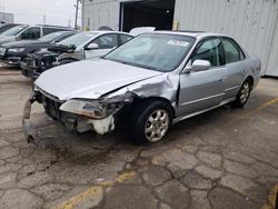 Salvage cars for sale at Chicago Heights, IL auction: 2002 Honda Accord EX