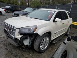 Salvage cars for sale from Copart Waldorf, MD: 2015 GMC Acadia Denali