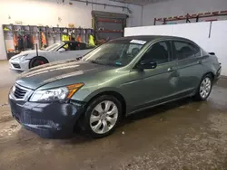 Salvage cars for sale from Copart Candia, NH: 2008 Honda Accord EXL