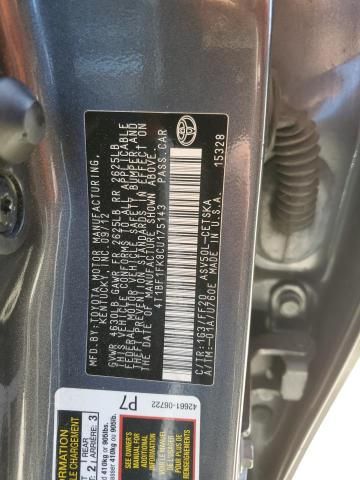 2012 Toyota Camry Base