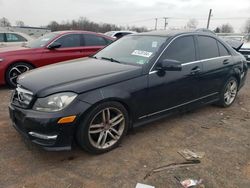 Salvage cars for sale from Copart Hillsborough, NJ: 2012 Mercedes-Benz C 300 4matic