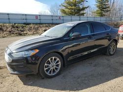 Salvage cars for sale from Copart Davison, MI: 2017 Ford Fusion SE