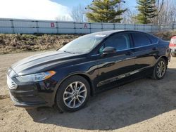 Vehiculos salvage en venta de Copart Davison, MI: 2017 Ford Fusion SE