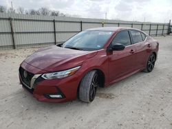 Salvage cars for sale from Copart New Braunfels, TX: 2020 Nissan Sentra SR