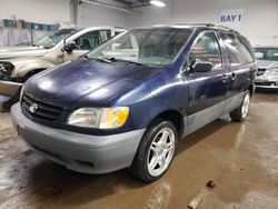 Toyota Sienna LE salvage cars for sale: 2003 Toyota Sienna LE