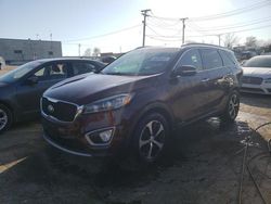 Salvage cars for sale from Copart Chicago Heights, IL: 2017 KIA Sorento EX