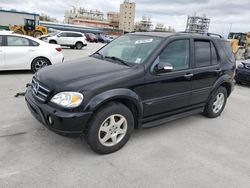 Mercedes-Benz ML 500 salvage cars for sale: 2003 Mercedes-Benz ML 500