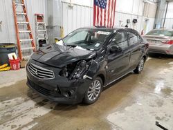 Salvage cars for sale at Mcfarland, WI auction: 2019 Mitsubishi Mirage G4 ES